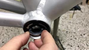 Inserting Steel Hitch into pf30 bottom bracket