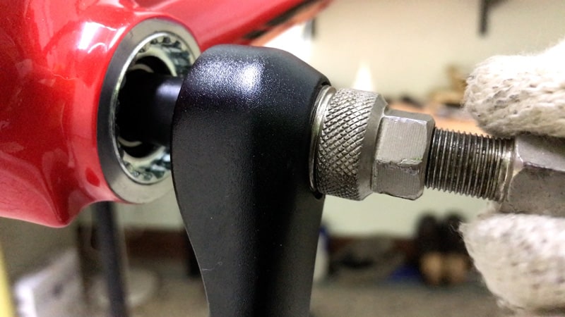 removing a bike crank